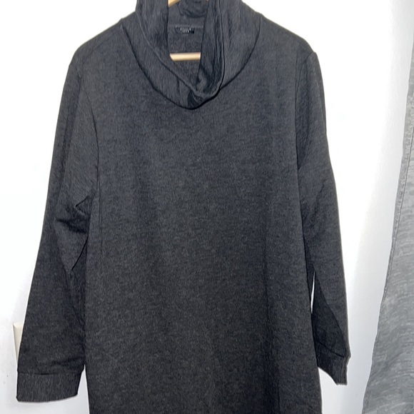 NWOT 3X Studio 1886 Grey Cowel Neck Sweater Dress with pockets - Picture 2 of 13